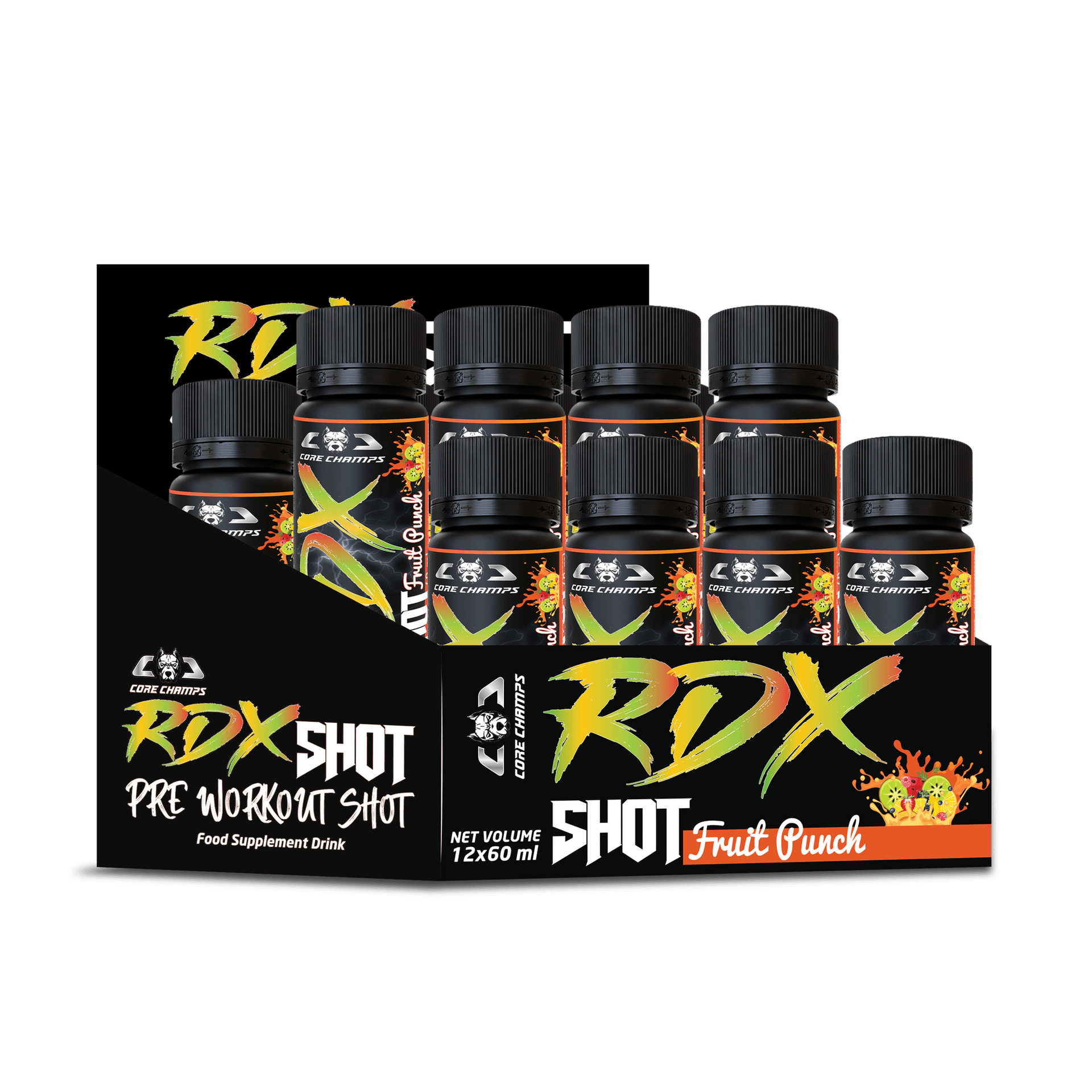 RDX SHOT Pre-Workout Shot (12 x 60 ml Box)